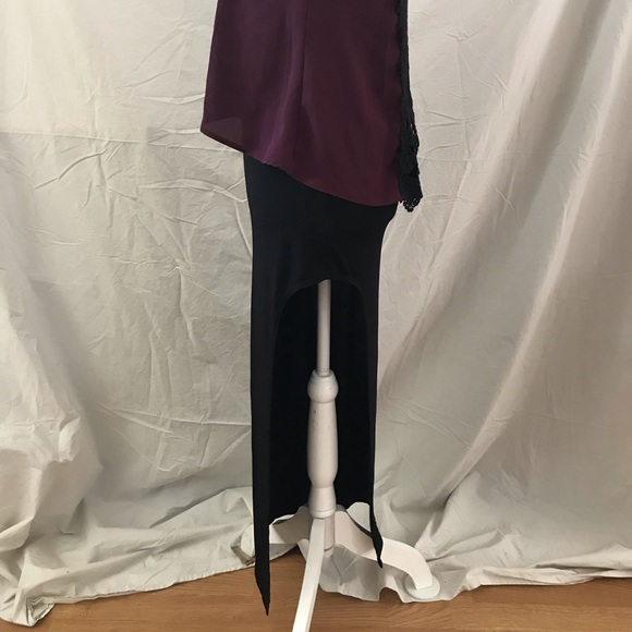 Stretchy Maxi Skirt with Side Slit - Picture 3 of 4